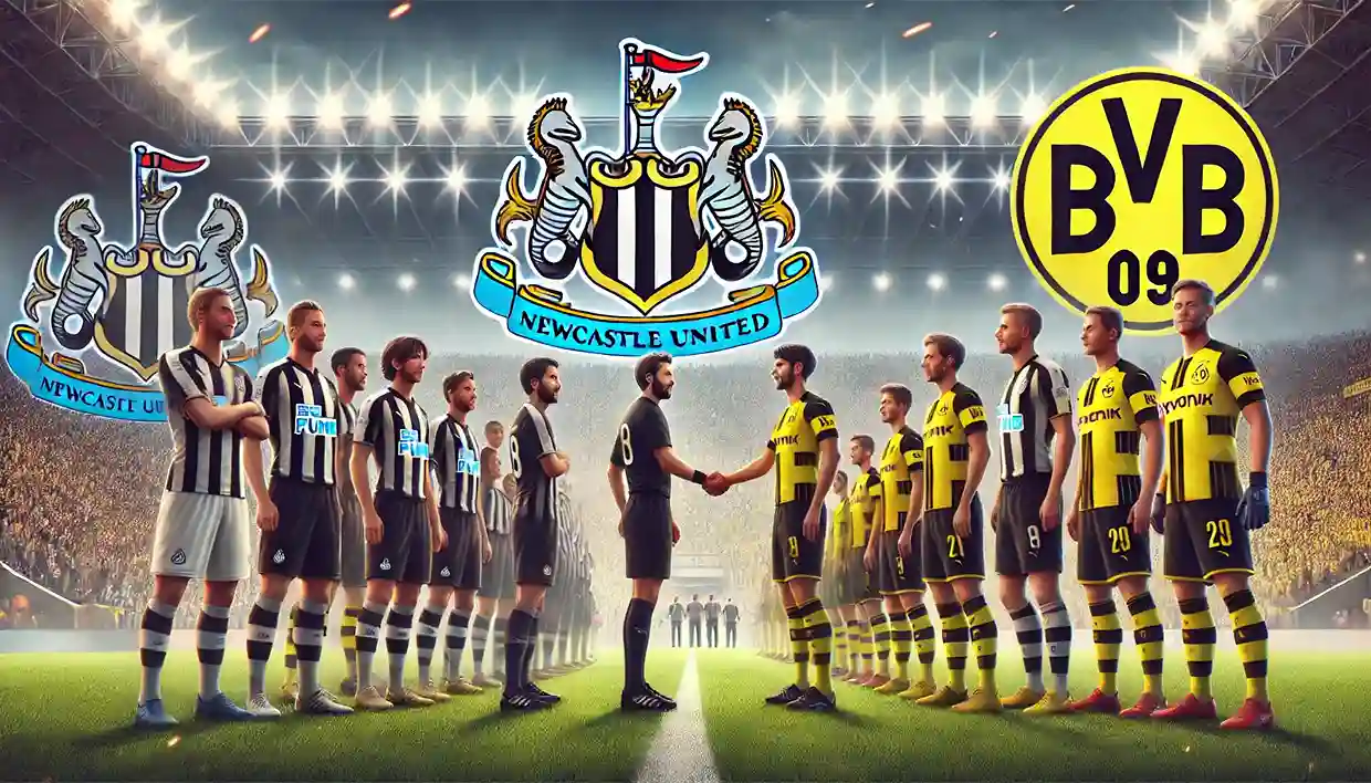 Newcastle United F.C. VS Borussia Dortmund lineups