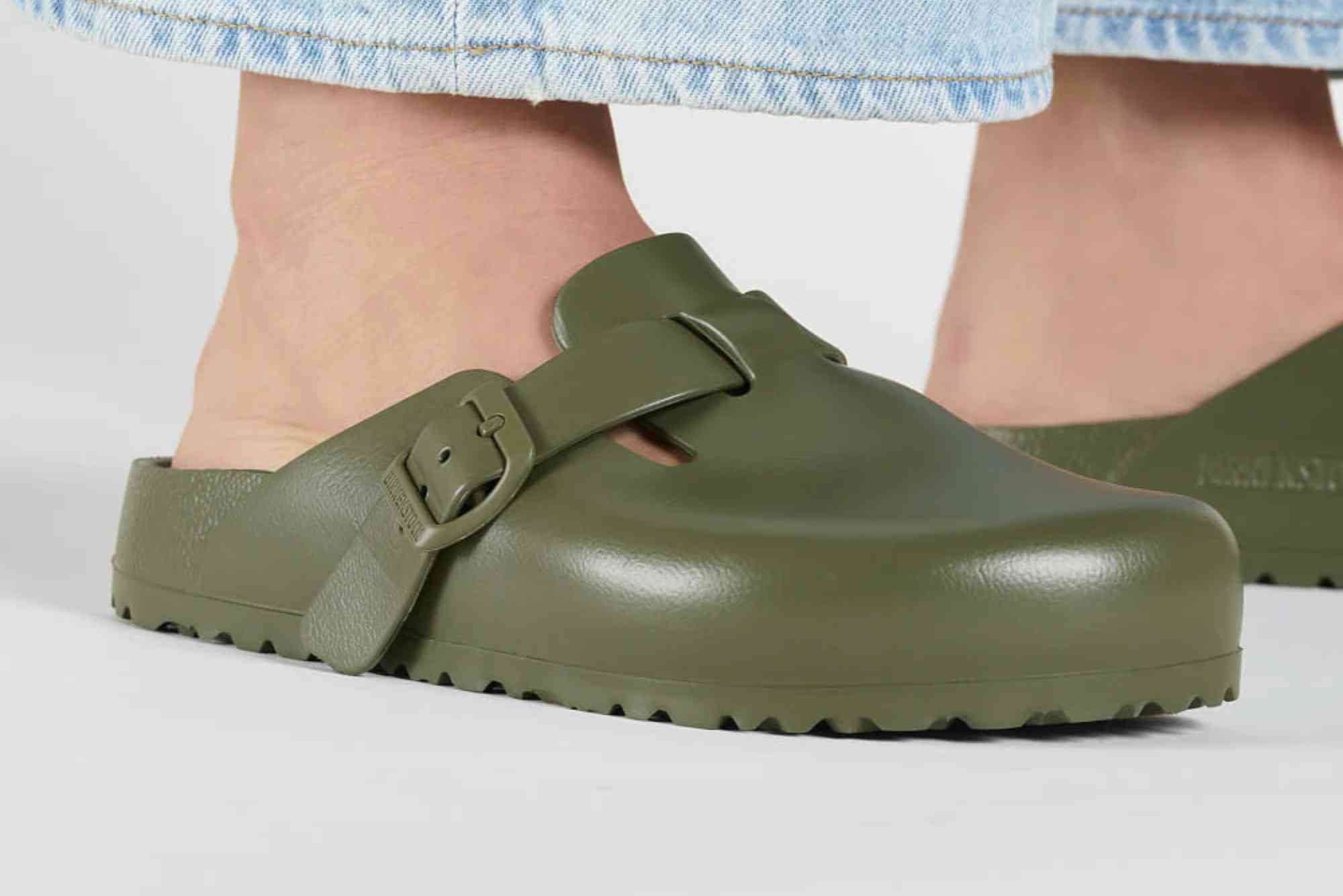Birkenstock Boston Mountain View Green