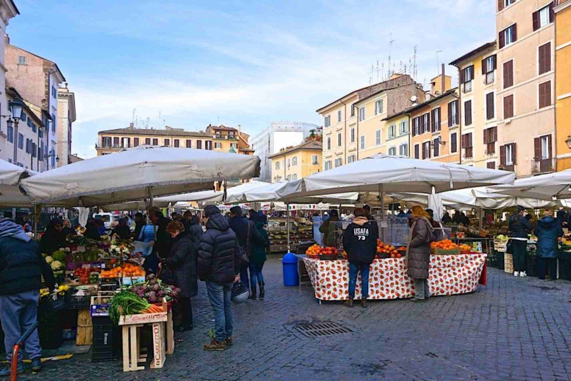 Italy Rome: Campo de’ Fiori and Testaccio Markets
