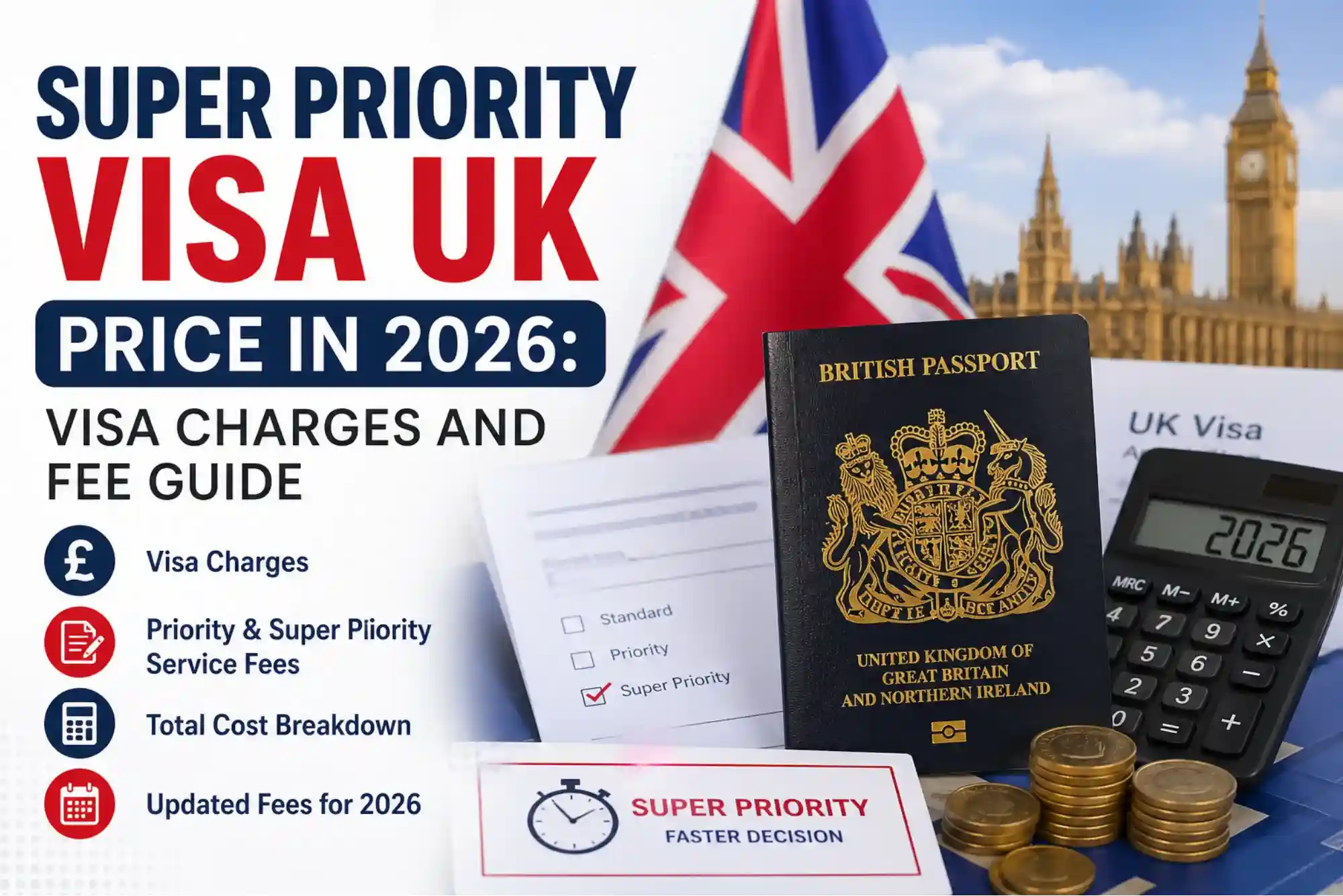 Super Priority Visa UK Price in 2026 Visa Charges and Fee Guide