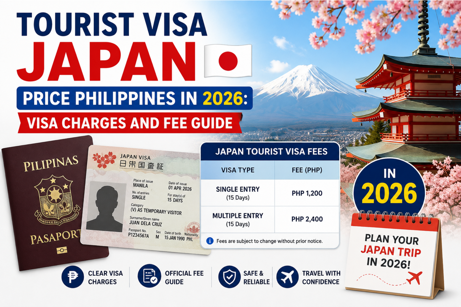 Tourist Visa Japan Price Philippines in 2026 Visa Charges and Fee Guide